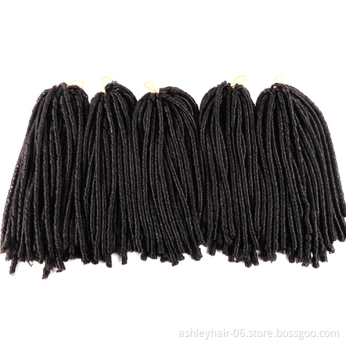 Synthetic Kanekalon Crochet Hair Weave Braid Soft Dread Lock Extensions